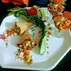 A picture of Sprouts cone chaat.
