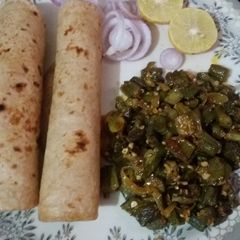 A picture of Bhindi do pyaza.