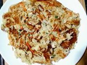 A picture of cabbage egg omelette