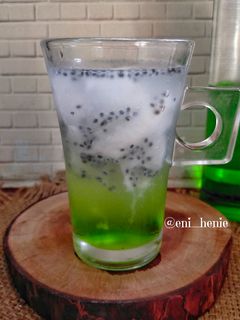 Foto resep 346. Es Kelapa Syrup Melon