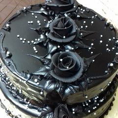 A picture of Chocolate ganache.