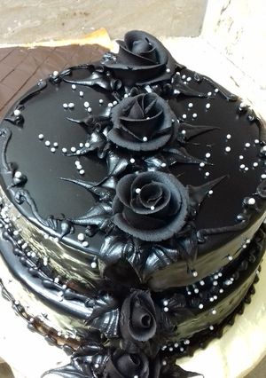 A picture of Chocolate ganache.