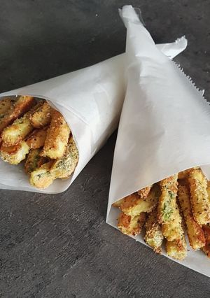 Une photo de Frites de courgettes