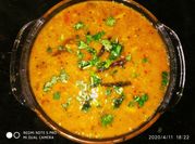 A picture of brinjal sambar