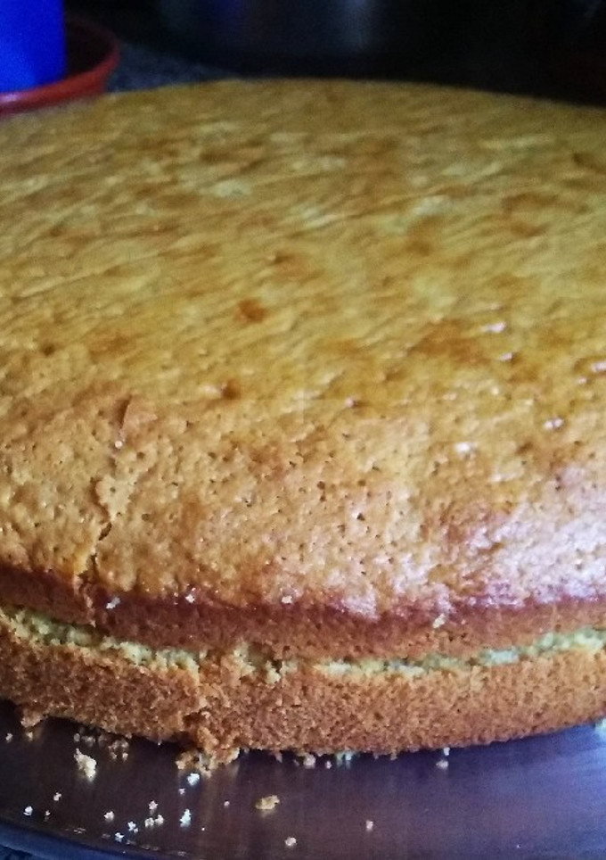 Una foto de Bizcocho de crema de cacahuete