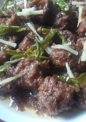 A picture of Sulemani karahi.