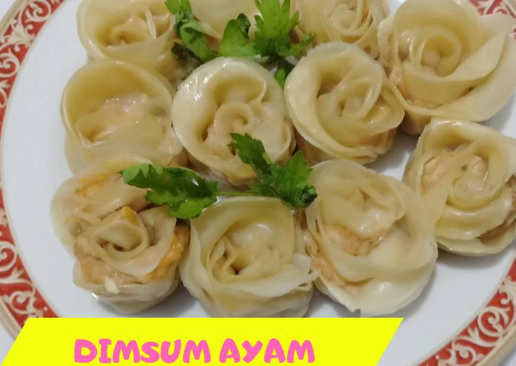 Resep Dimsum Ayam Bentuk Mawar | Cara Buat Dimsum Ayam Bentuk Mawar Yang Sempurna