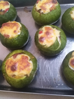 Una foto de Zapallito relleno vegetariano