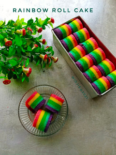 Foto resep Rainbow Roll Cake