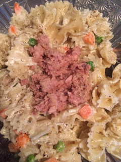 Una foto de Pasta de moño con queso