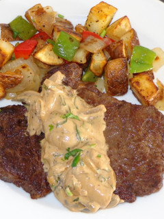 Una foto de Bistec diane