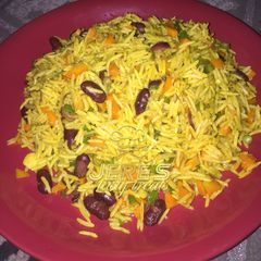 Basmati fried rice A picture of Basmati fried rice.