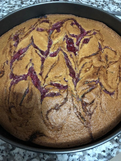 Una foto de Queque de avena con pulpa de frambuesa