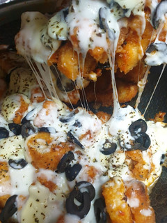 A picture of Chëësy Bread Bites 🧀🧀🍕🍕🧀🧀.