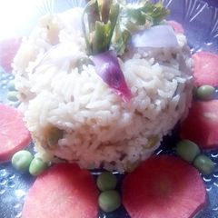 A picture of Matar Pulao.