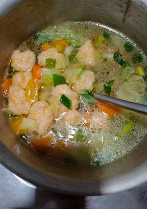 Foto resep Sop baso udang