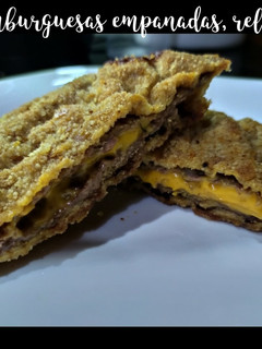 Una foto de Hamburguesas empanadas, rellenas