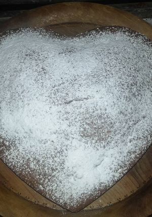 Una foto de Corazón de chocolate y nueces