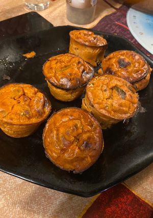 Une photo de Flans de ratatouille