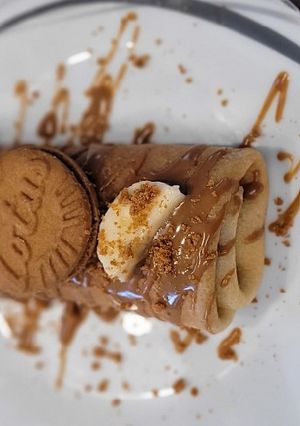 Une photo de Crêpes bananes Spéculoos