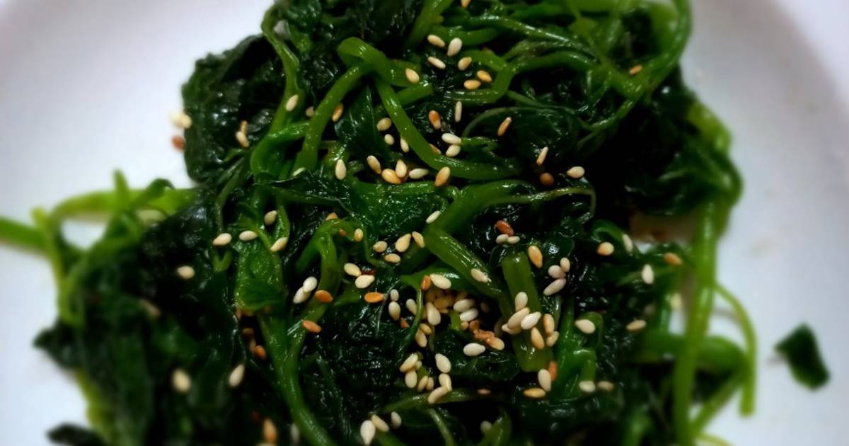 20 resep salad bayam korea enak dan sederhana ala rumahan Cookpad
