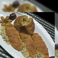 A picture of Paneer stuffed(sweet)baked rolls.