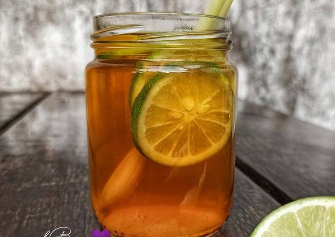 Cara Membuat 186. Teh SePi (Serai Jeruk Nipis) Murah