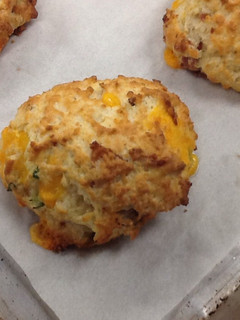 A picture of Bacon Cheddar Scones.