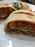 Strudel salato di verdure grigliate