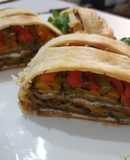 Strudel salato di verdure grigliate