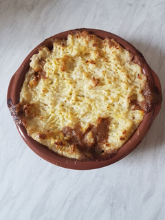 Una foto de Pastel de carne cubierta de puré patata o "cottage pie"