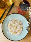 Risotto de pera, nueces y torta del casar 🍐 🧀 🍐