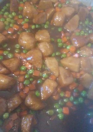 A picture of Mongolian Beef Meatballs.