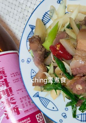十分鐘上菜-蒜香炒臘肉 的食譜成品照片