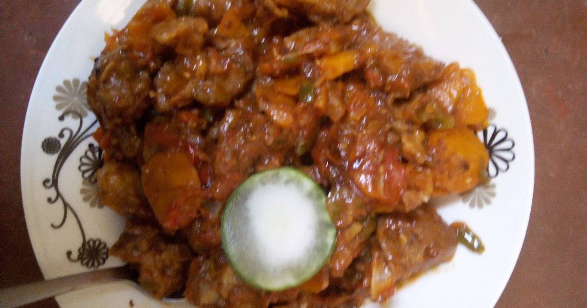 Wet Fried Goat Meat Recipe by Makena Cookpad