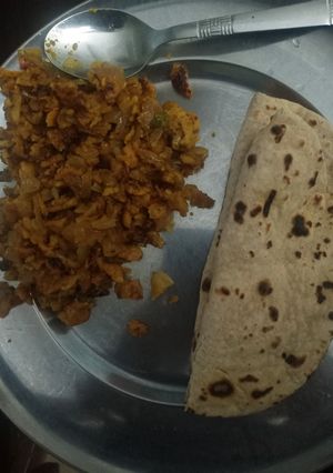 A picture of Besan chilla veg.