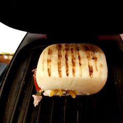 A picture of My Ham,Cheese Panini.