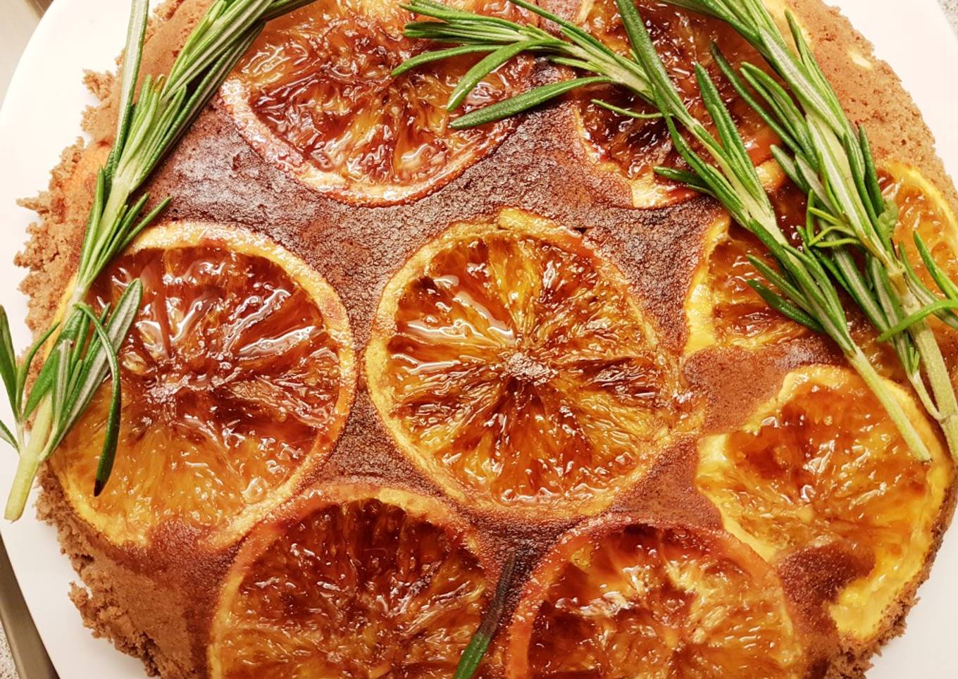 Bizcocho de Chocolate y naranja en sartén