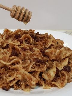 O poză a rețetei Paste cu nuci și pesmet.