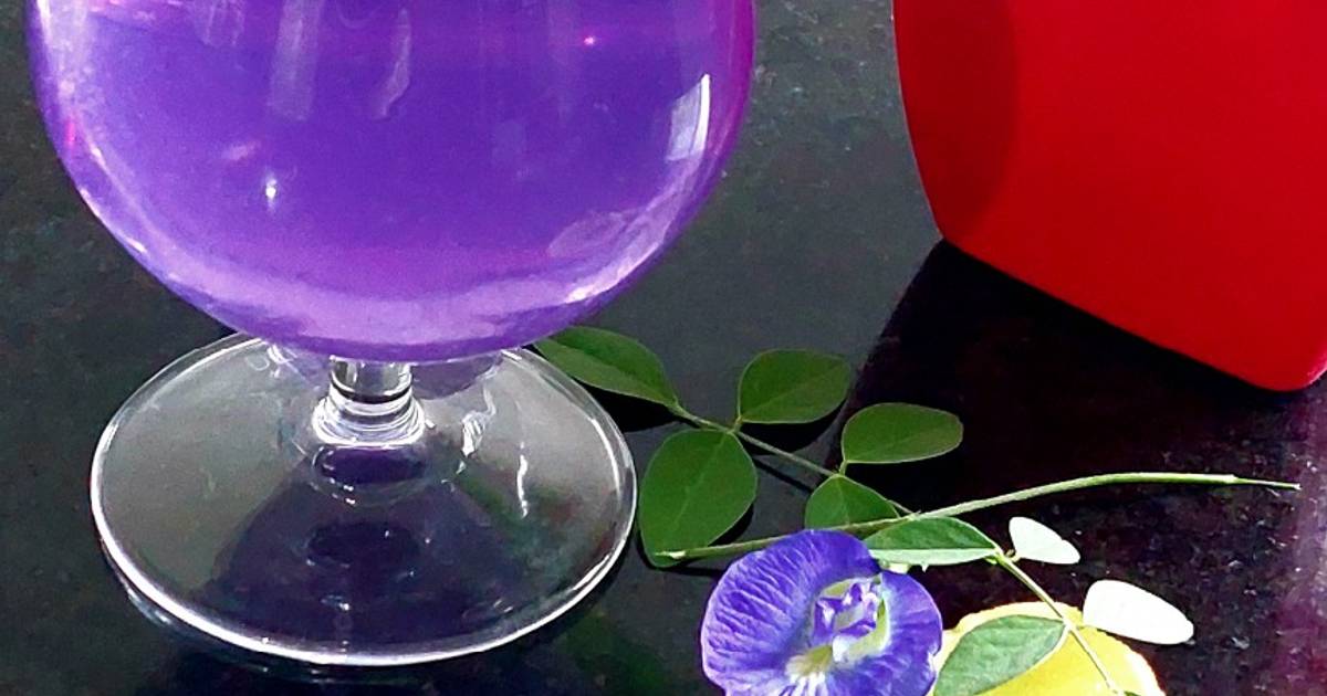 Butterfly Pea Flower Lemonade Recipe by pragya bharti Cookpad