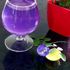 A picture of Butterfly Pea Flower Lemonade.