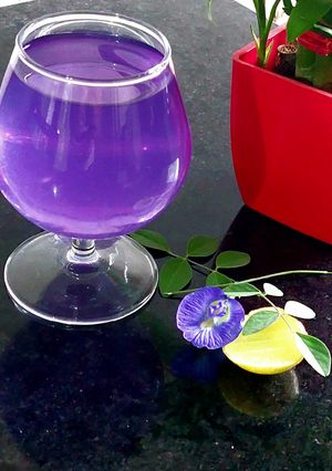 A picture of Butterfly Pea Flower Lemonade.