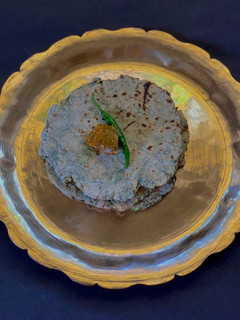 A picture of Methi Roti with Kuttu Ata.