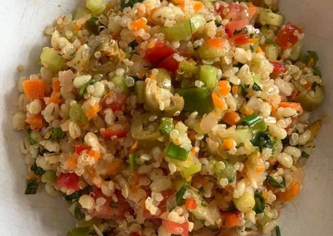 Quinoa Barley Thyme Salad