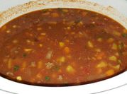 A picture of kidney beans tortillas soup