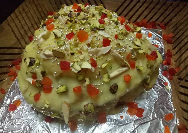 Recipe of Speedy Badam Rabdi cake
