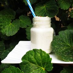 Oats Almond Banana Hot Milk A picture of Oats Almond Banana Hot Milk.
