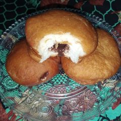 A picture of Chocolate Filled Doughnuts.