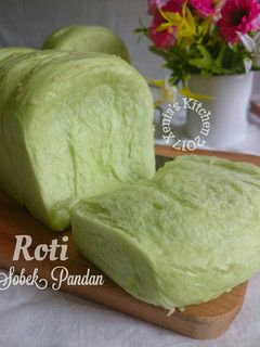 Foto resep Roti Sobek Pandan Kukus tanpa isi