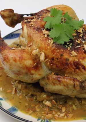 Una foto de Pollo marroquí